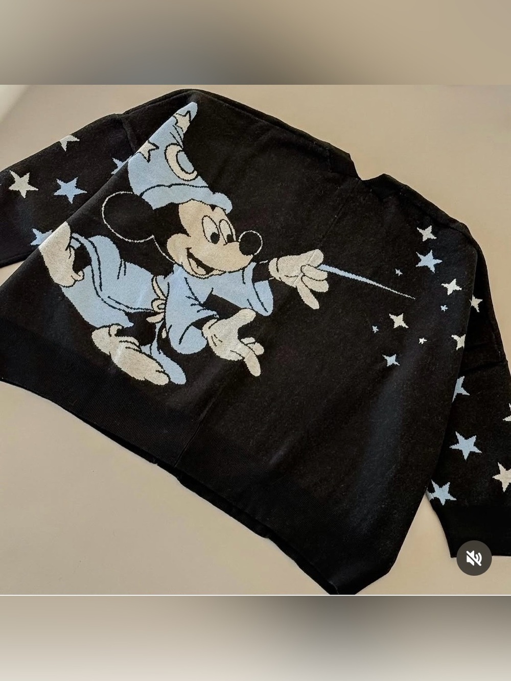 Disney Mickey Mouse sorcerer oversized cardigan